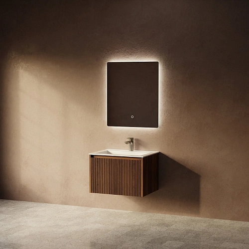 Тумба под раковину ArtDecco Camilla 60 ACM06W22S000 подвесная, черный орех Тумба под раковину ArtDecco Camilla 60 ACM06W22S000 подвесная, черный орех