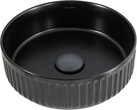 Раковина Allen Brau Fantasy Line 36 4.11032.31 накладная, черный матовый Раковина Allen Brau Fantasy Line 36 4.11032.31 накладная, черный матовый