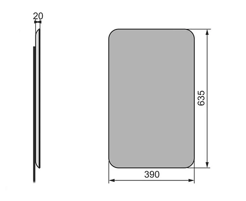 Зеркало Velvex Bio 40 zkBIO.40-21 Зеркало Velvex Bio 40 zkBIO.40-21