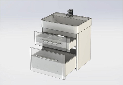 Тумба под раковину Aquanet Виченца 60 белый 00196252 Тумба под раковину Aquanet Виченца 60 белый 00196252