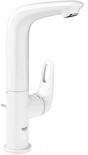 Смеситель для раковины GROHE Eurostyle new с донным клапаном и высоким изливом, белая луна (23569LS3 Смеситель для раковины GROHE Eurostyle new с донным клапаном и высоким изливом, белая луна (23569LS3