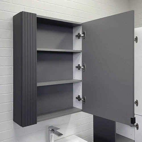 Зеркальный шкаф Comforty Лима 60 00-00019425 антрацит Зеркальный шкаф Comforty Лима 60 00-00019425 антрацит