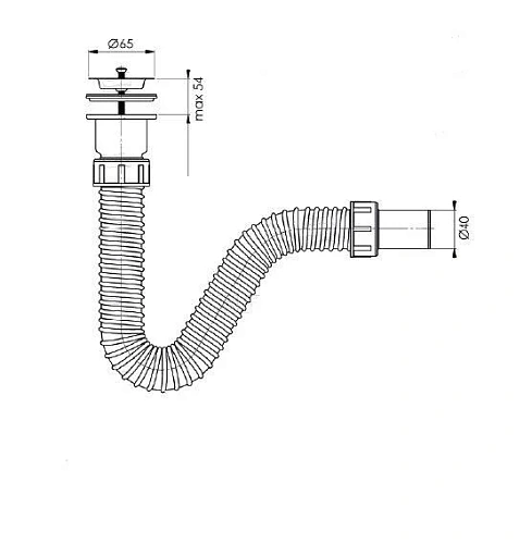 Сифон для раковины BETTOSERB 125312 Сифон для раковины BETTOSERB 125312