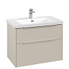 Картинка анонса товара «тумба под раковину villeroy &amp; boch subway 3.0 cashmere grey / cashmere grey c57402vn»