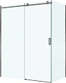 Душевой уголок BelBagno SOFT_CLOSE-2-AH-1-160/90-C-GM 160x90 см, профиль оружейная сталь, стекло прозрачное Душевой уголок BelBagno SOFT_CLOSE-2-AH-1-160/90-C-GM 160x90 см, профиль оружейная сталь, стекло прозрачное
