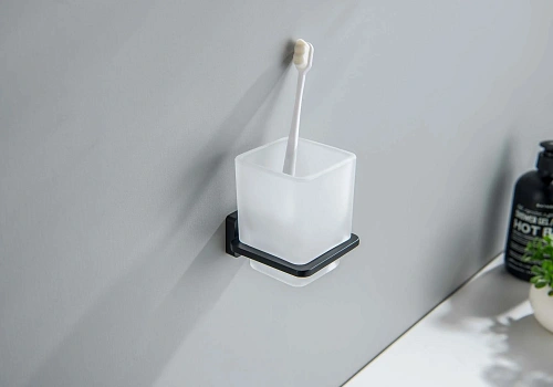 Стакан Aquatek ЛИБРА AQ4304MB черный матовый Стакан Aquatek ЛИБРА AQ4304MB черный матовый