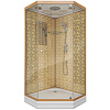 Картинка анонса товара «душевая кабина niagara luxe ng-7701dg (900x900х2100) низкий поддон (15см) стенки золото»