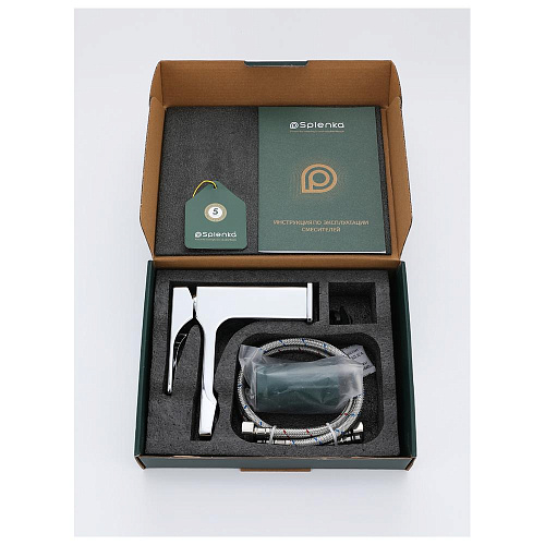 Смеситель для раковины Splenka S55.10 монолитный, хром Смеситель для раковины Splenka S55.10 монолитный, хром