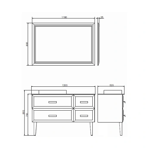 Тумба с раковиной Comforty Империя-120 00-00013788 белая с графитовой столешницей с Comforty 78189 Тумба с раковиной Comforty Империя-120 00-00013788 белая с графитовой столешницей с Comforty 78189