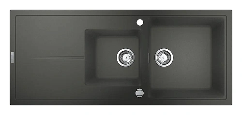 Кухонная мойка GROHE K400 с 1,5 чашей, серый гранит (31643AT0) Кухонная мойка GROHE K400 с 1,5 чашей, серый гранит (31643AT0)