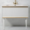 Тумба под раковину Armadi Art Canale 80 843-080-WG белая + золото Тумба под раковину Armadi Art Canale 80 843-080-WG белая + золото