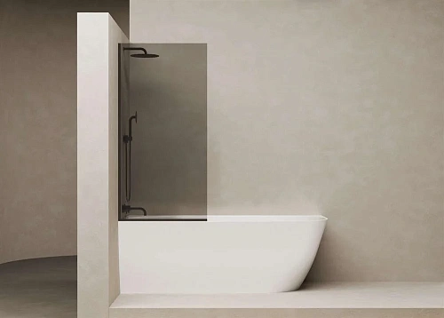 Шторка на ванну Salini ATRIO тонированное (black) 22201B Шторка на ванну Salini ATRIO тонированное (black) 22201B