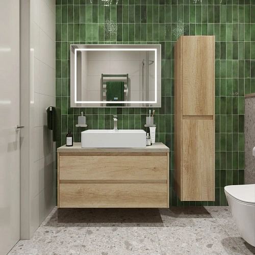 Тумба со столешницей и раковиной BelBagno KRAFT 100 kraft100rnn-kepmco-1338-set подвесная KRAFT100RNN-KEPMCO-1338-SET Тумба со столешницей и раковиной BelBagno KRAFT 100 kraft100rnn-kepmco-1338-set подвесная KRAFT100RNN-KEPMCO-1338-SET