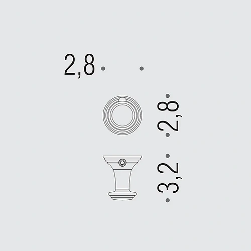 Крючок Colombo Hermitage BLC77.HPS PVD золото Крючок Colombo Hermitage BLC77.HPS PVD золото