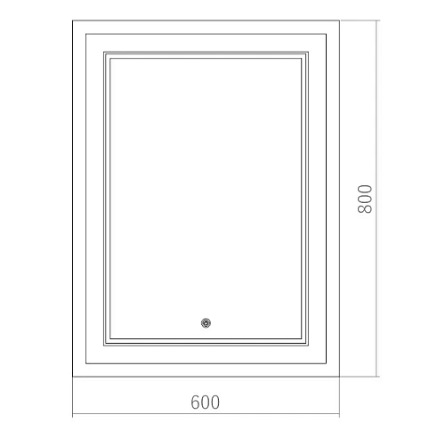Зеркало SILVER MIRRORS 600x800 сенсорный выключатель GRAND (ФР-00001397) Зеркало SILVER MIRRORS 600x800 сенсорный выключатель GRAND (ФР-00001397)