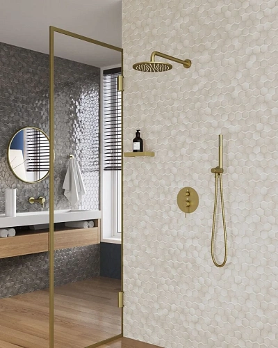 Душевая система Timo Saona SX-2369/17SM встраиваемая золото матовое Душевая система Timo Saona SX-2369/17SM встраиваемая золото матовое