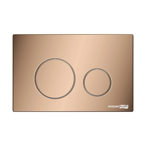 Клавиша смыва WasserKRAFT RG02 розовое золото с клавишей смыва розовое золото Клавиша смыва WasserKRAFT RG02 розовое золото с клавишей смыва розовое золото