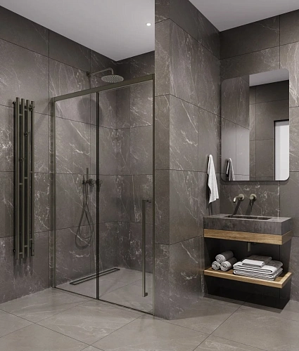 Душевая дверь Timo (T51R) TDSS-150/13C-8R, раздвижная 1500x2000, профиль никель, стекло прозрачное 8 мм Душевая дверь Timo (T51R) TDSS-150/13C-8R, раздвижная 1500x2000, профиль никель, стекло прозрачное 8 мм