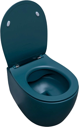 Унитаз подвесной Allen Brau Fantasy 4.11004.PT с крышкой, петроль Унитаз подвесной Allen Brau Fantasy 4.11004.PT с крышкой, петроль
