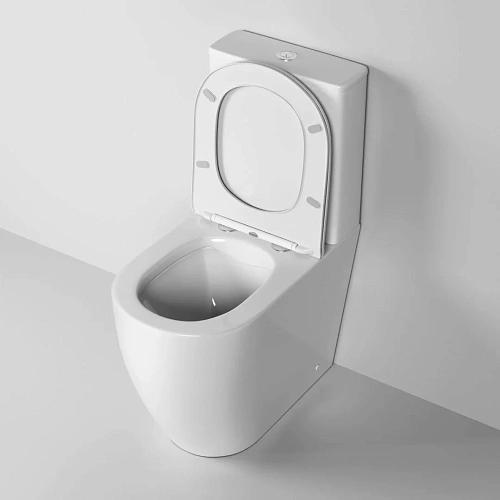 Унитаз напольный GROSSMAN GR-4473S Style 655x365x920 безободковый с высокой чашей 48 см с сиденьем Унитаз напольный GROSSMAN GR-4473S Style 655x365x920 безободковый с высокой чашей 48 см с сиденьем