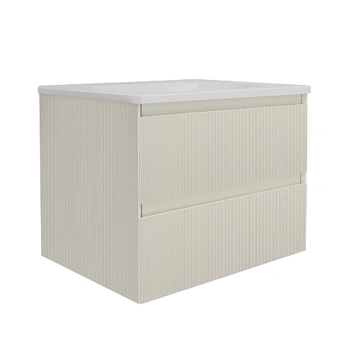 Тумба под раковину Vincea Welle 600 подвесная, бежевый матовый софт-тач Тумба под раковину Vincea Welle 600 подвесная, бежевый матовый софт-тач