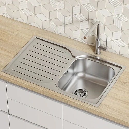 Кухонная мойка IDDIS Strit S (STR78SDi77S), нержавеющая сталь, шелк, 780x480 Кухонная мойка IDDIS Strit S (STR78SDi77S), нержавеющая сталь, шелк, 780x480