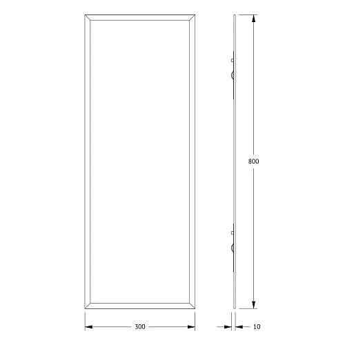 Зеркало Evoform Comfort BY 0916 30 х 80 см с фацетом 15 мм Зеркало Evoform Comfort BY 0916 30 х 80 см с фацетом 15 мм