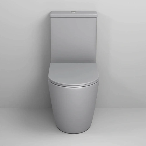 Унитаз напольный GROSSMAN GR-4480GLMS Color 620x365x810 серый матовый безободковый с сиденьем Унитаз напольный GROSSMAN GR-4480GLMS Color 620x365x810 серый матовый безободковый с сиденьем