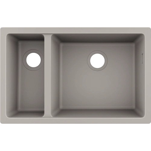 Кухонная мойка Hansgrohe S51 S510-U635 180/450 43433380, cерый бетон Кухонная мойка Hansgrohe S51 S510-U635 180/450 43433380, cерый бетон