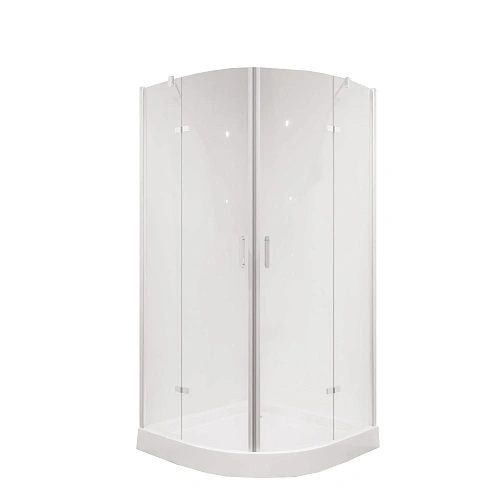 Душевой уголок Niagara Nova NG-6615-08 (90x90x190) полукруг, двери распашные, 66150811 Душевой уголок Niagara Nova NG-6615-08 (90x90x190) полукруг, двери распашные, 66150811