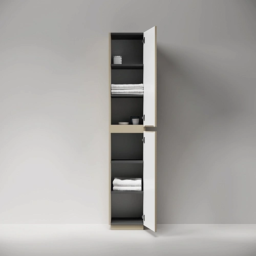 Шкаф-пенал SANCOS Folk Floor PFL35FCP 350х350х1880 мм капучино, напольный Шкаф-пенал SANCOS Folk Floor PFL35FCP 350х350х1880 мм капучино, напольный