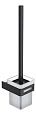 Детальная картинка товара «ершик для унитаза boheme chrome &amp; black q 10954-cr-b»