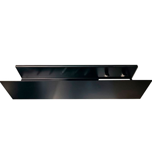 Полка Aquanet Магнум Н 50x12 черная матовая, с крючками 00341533 Полка Aquanet Магнум Н 50x12 черная матовая, с крючками 00341533