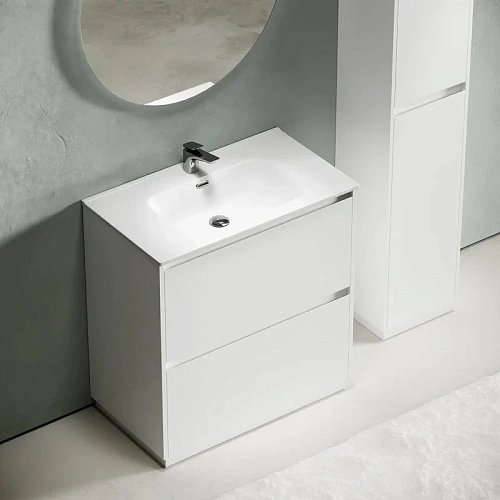 Тумба под раковину Sancos Libra Floor LB80FW напольная, 790х450х840 белый глянец Тумба под раковину Sancos Libra Floor LB80FW напольная, 790х450х840 белый глянец