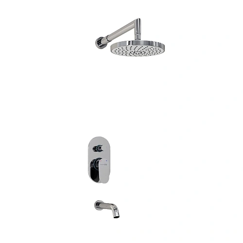 Душевая система WasserKRAFT A13029 встраиваемая хром Душевая система WasserKRAFT A13029 встраиваемая хром