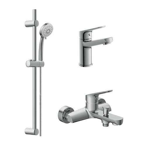 Комплект смесителей Cersanit FLAVIS (A64508) 3 в 1 FLAVIS душевая стойка VIBE 64508 Комплект смесителей Cersanit FLAVIS (A64508) 3 в 1 FLAVIS душевая стойка VIBE 64508