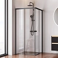 Душевой уголок AM.PM X-Joy W94G-403-9090-BT1K раздвижные двери 90x90 профиль черный матовый, стекло прозрачное Душевой уголок AM.PM X-Joy W94G-403-9090-BT1K раздвижные двери 90x90 профиль черный матовый, стекло прозрачное