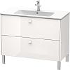 Картинка анонса товара «тумба под раковину duravit brioso br440302222 напольная 102 см белая»