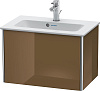 Картинка анонса товара «тумба под раковину duravit xsquare xs406506161 подвесная 61 см коричнево-оливковый глянцевый»