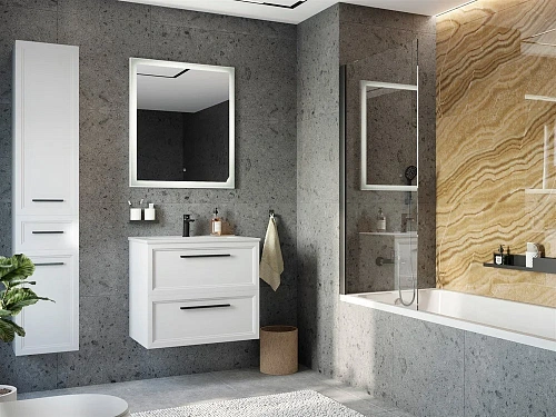 Комплект мебели STWORKI Эстерсунд 75 белая матовая 440898 Комплект мебели STWORKI Эстерсунд 75 белая матовая 440898