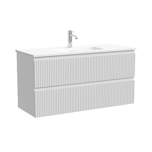 Тумба под раковину SANCOS Snob SNR100/39W R 995х390х500 Bianco подвесная Тумба под раковину SANCOS Snob SNR100/39W R 995х390х500 Bianco подвесная