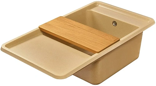 Кухонная мойка Aquaton Беллис 87 1A724832BS260 из литого мрамора, латте Кухонная мойка Aquaton Беллис 87 1A724832BS260 из литого мрамора, латте