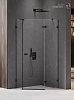 Душевой уголок NEW TRENDY AVEXA BLACK R 100x80x200 EXK-3880 черный
