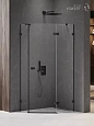 Душевой уголок NEW TRENDY AVEXA BLACK R 100x80x200 EXK-3880 черный Душевой уголок NEW TRENDY AVEXA BLACK R 100x80x200 EXK-3880 черный