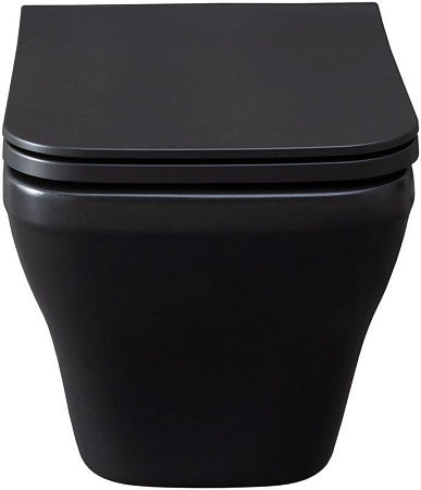Унитаз подвесной Allen Brau Infinity 4.21011.31 с крышкой, черный матовый