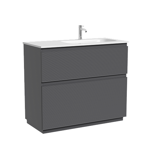 Тумба под раковину SANCOS Folk Floor FL100FRGS правая 995х445х850 Grey soft, напольная Тумба под раковину SANCOS Folk Floor FL100FRGS правая 995х445х850 Grey soft, напольная