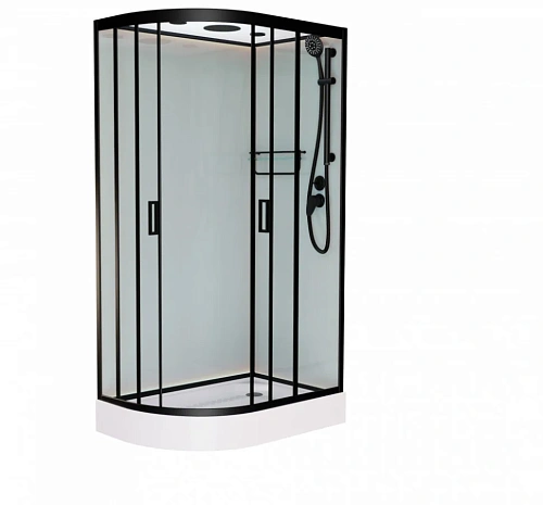 Душевая кабина Frank F412R Black правосторонняя 120х80х200 см 214215 Душевая кабина Frank F412R Black правосторонняя 120х80х200 см 214215