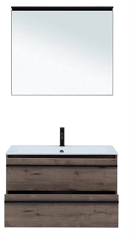 Комплект мебели Aquanet Lino 90 Дуб Веллингтон 00271958 Комплект мебели Aquanet Lino 90 Дуб Веллингтон 00271958