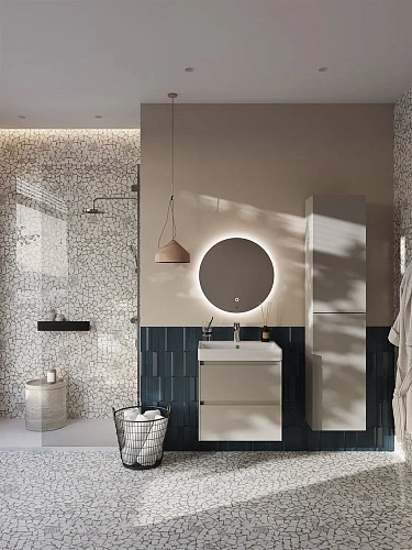 Тумба под раковину Roca Ona 600 бежево-серый матовый 2 ящика A857613510 Тумба под раковину Roca Ona 600 бежево-серый матовый 2 ящика A857613510