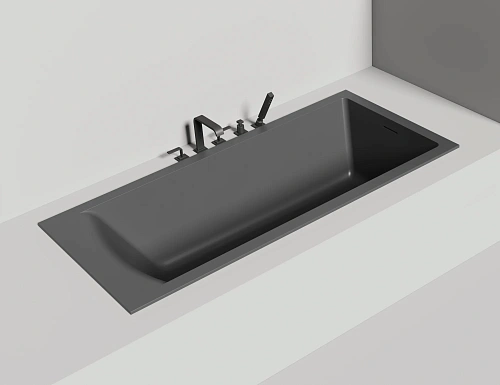 Ванна из искусственного камня Salini CASCATA KIT 180x80 покраска по RAL полностью 104523MF S-Stone Ванна из искусственного камня Salini CASCATA KIT 180x80 покраска по RAL полностью 104523MF S-Stone